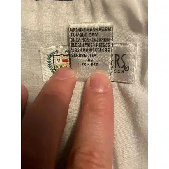 Players Men's Vintage Green Striped Windbreaker Jacket Size M - Picture 4 of 4